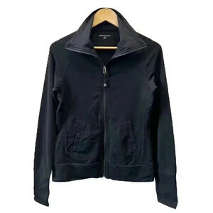 Tuff Athletics Track Jacket Yoga  Running Gym Active Zip Up Black Size Small